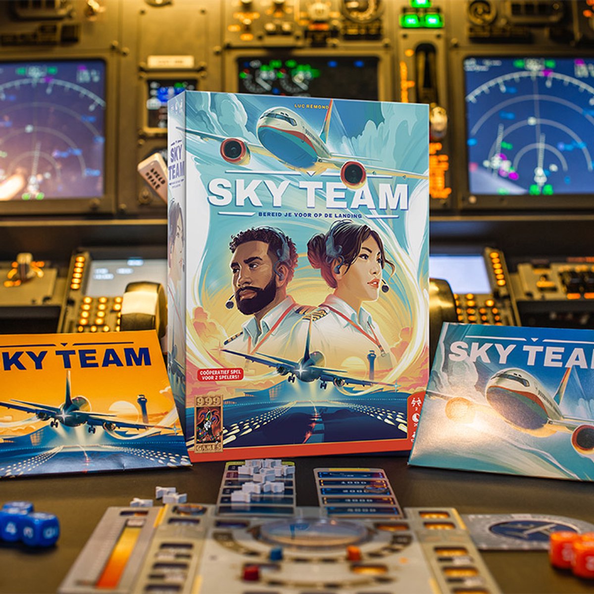 999 Games - Sky Team - Bordspel - Voor 2 spelers - Coöperatief spel - Nederlandstalig - Winnaar Speelgoed van het Jaar 2024 - Winnaar Gouden Ludo 2025 — afbeelding 5