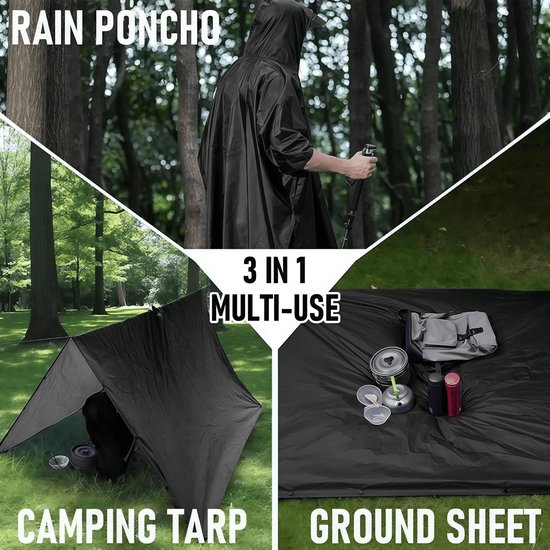 Lowland Outdoor Unisex-Adult, L481 Wandelponcho, Blauw, Medium