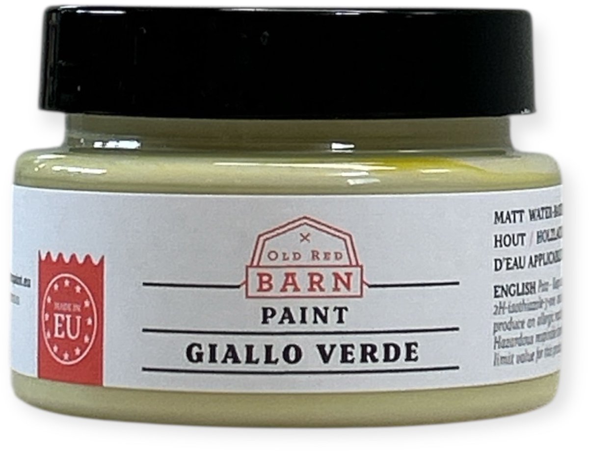 Old Red Barn Paint - Meubelverf - GIALLO VERDE - 75 ml - ORB Paint