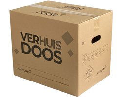 Verhuisdozen 10 stuks - 56 liter - Extra sterk - Capaciteit voor 50 kg - Verhuisdoos - Geen tape bijgeleverd - Boekendoos - Dubbel golfkarton - Professioneel