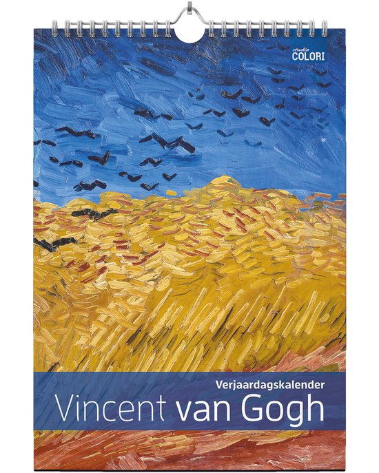 Verjaardagskalender Van Gogh - Wandkalender A4 - Niet jaargebonden - Verjaardagskalender volwassenen staand