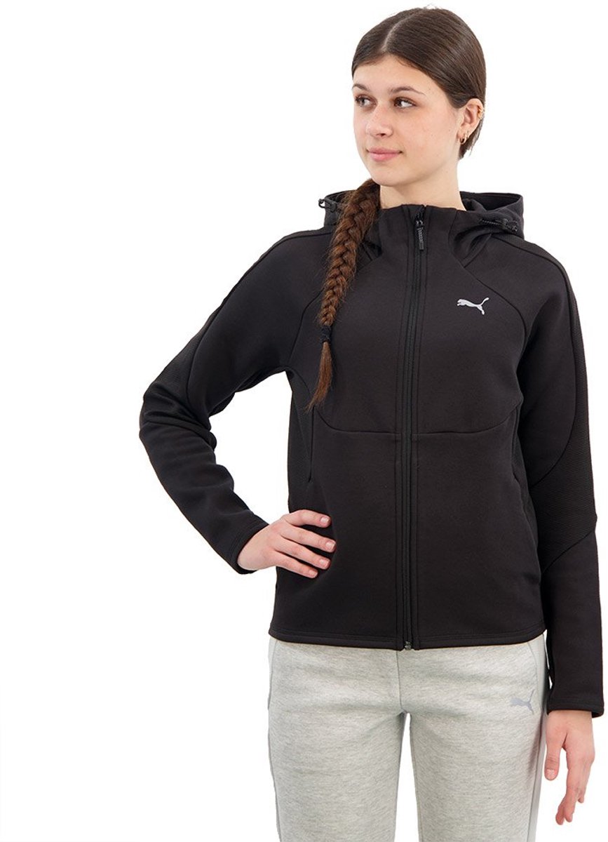 PUMA SWEATSHIRT EVOSTRIPE FZ 67787801 r S Zwart