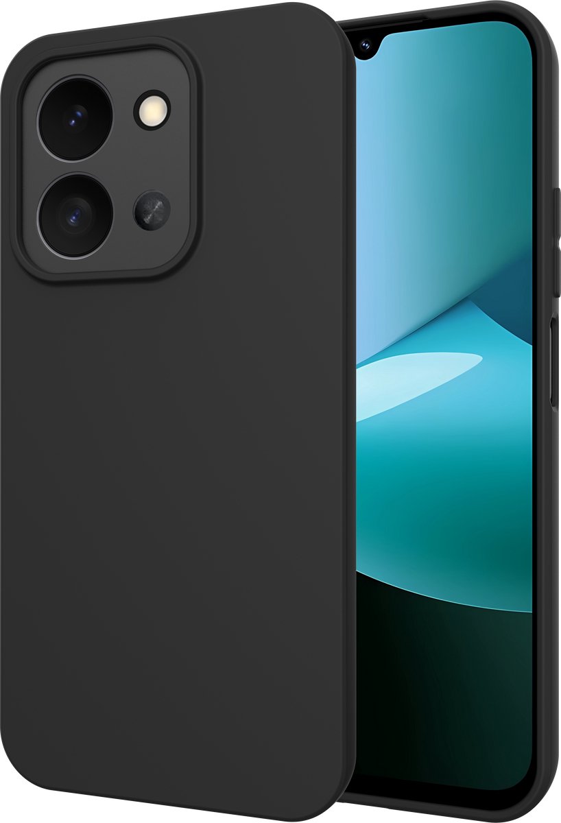 Cazy hoesje geschikt voor Xiaomi Poco C85 Hoesje Siliconen - Flexibele Case - Zwart