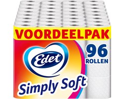 Edet Simply Soft Toiletpapier - 96 rollen - Voordeelverpakking