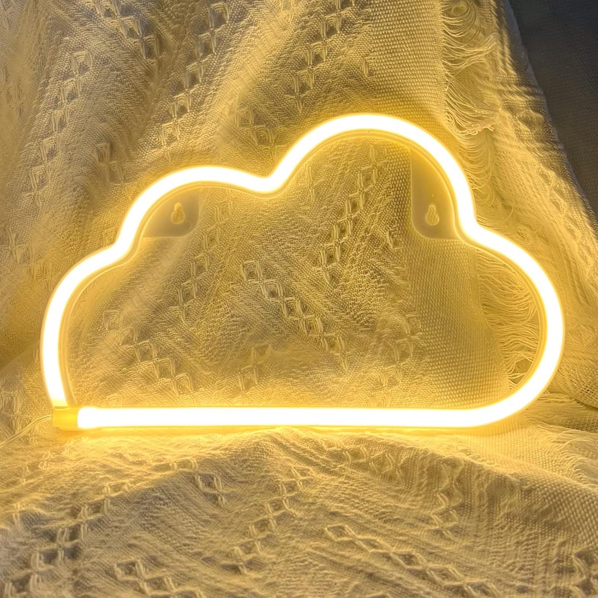 Daity Wolkenneonlicht - LED-wolkenneonlicht voor wanddecoratie - op batterijen of USB werk