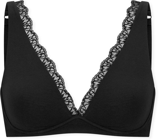 Schiesser - Soft BH - Unique Cotton - Soutien-gorge Femme - noir