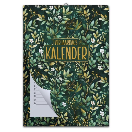 Verjaardagskalender - Kalender - Verjaardagskalenders A4 - Wandkalender - Inspirerend - Motiverende Quotes - Midnight Garden Collectie
