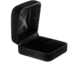 Vitdipy - Ringdoosje - Sieradendoos - Sieraden Opslag Case - Verlovingsring Doos - Ring Doos - Huwelijk, Verloving, Aanzoek - Zwart