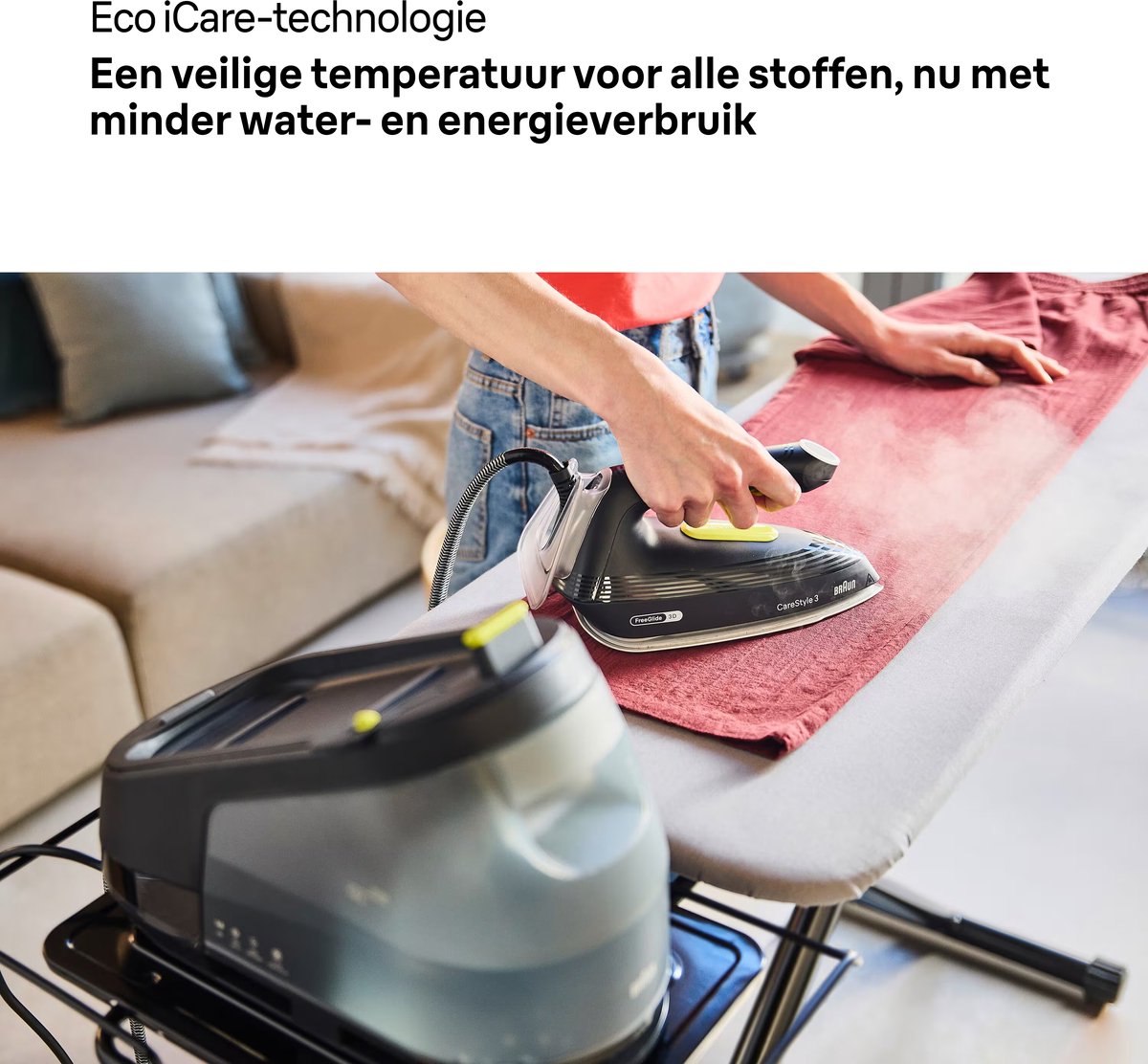 Braun CareStyle 3 IS3257BK - Stoomgenerator - Compact Opbergen - Eco-instelling - Zwart — afbeelding 2