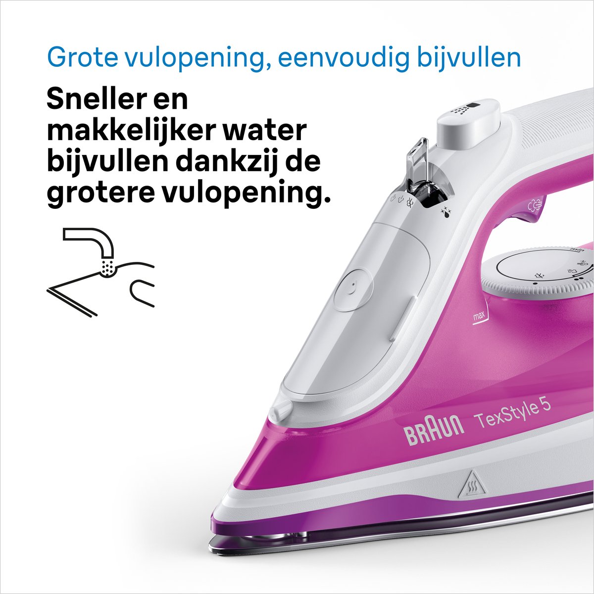 Braun TexStyle 5 SI5225PU – 3D strijkzool, zelfreinigend thumbnail 2