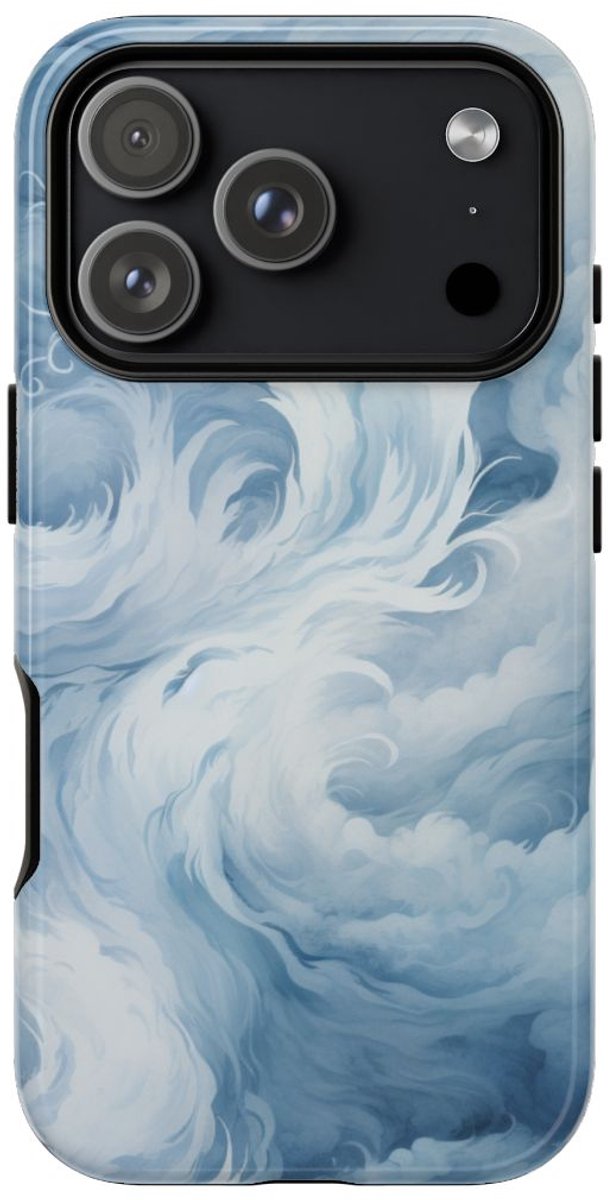 Draaiende Sneeuwstorm en Wervelende Wind – Telefoonhoesje Geschikt voor iPhone 17 Pro