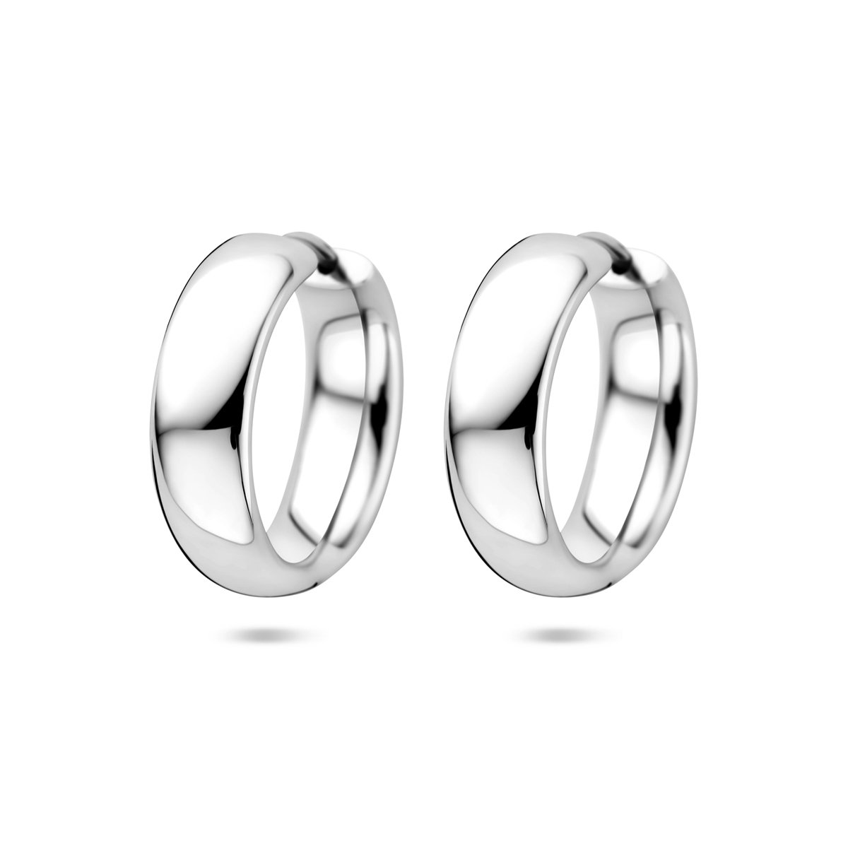 Lev Sieraden - Zilveren oorringen 20 mm - zilver gerhodineerd - Klapoorbellen