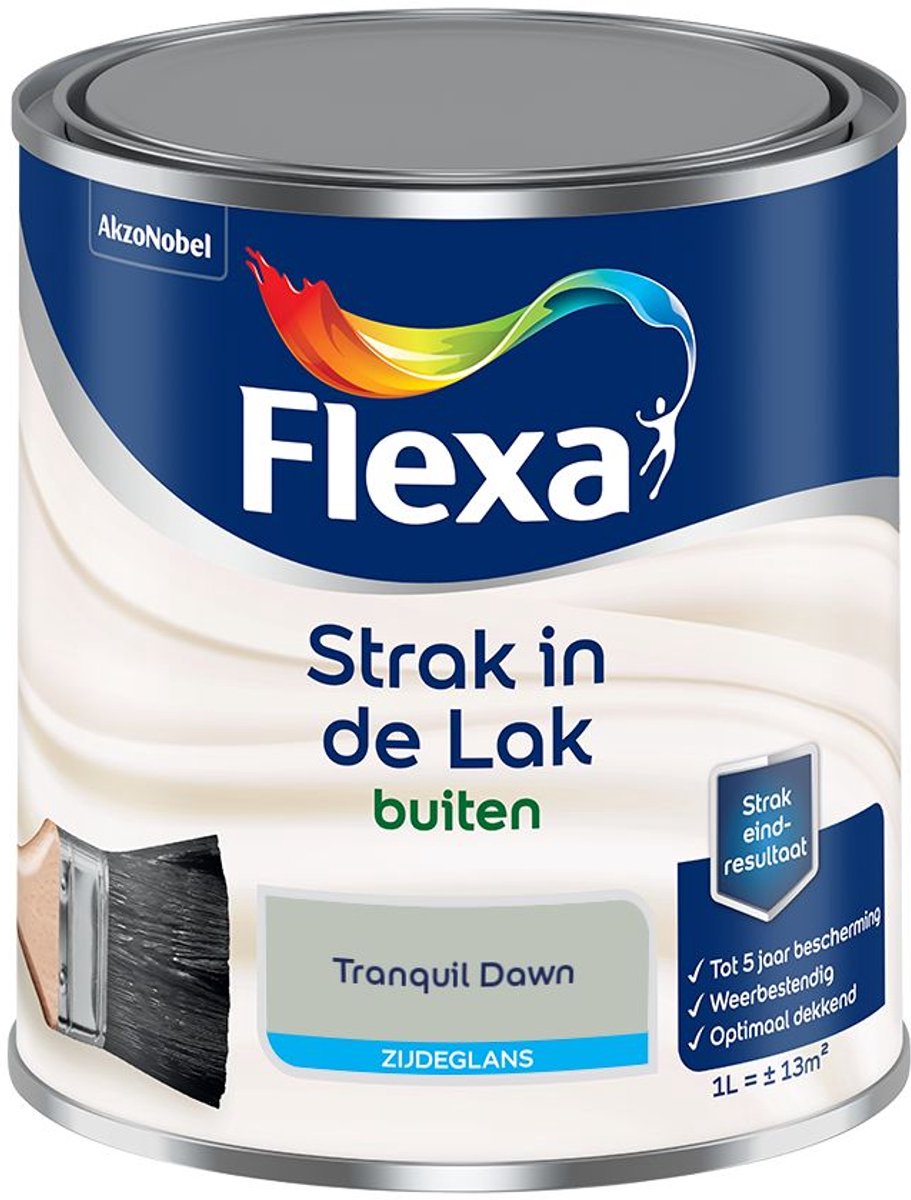 Flexa - Strak in de Lak Buitenlak Zijdeglans - Tranquil Dawn - Mengverf - 1 L