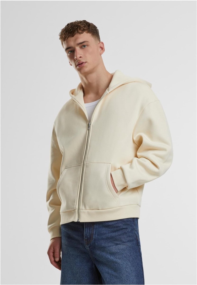 Urban Classics Fluffy Vest met capuchon M Creme