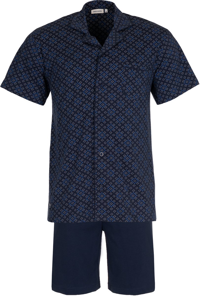 Pastunette Shortama - Katoen - Donkerblauw - Doorknoop sluiting - Maat 3XL