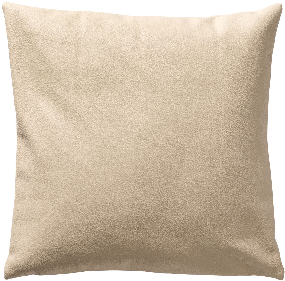 Dutch Decor JARED - sierkussen 45x45 cm - stoere leerlook - effen kleur - White Swan - wit - Inclusief binnenkussen - Luxe kussens voor woonkamer & bank