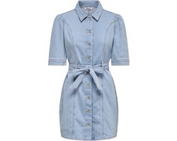 ONLY - ONLVIBBE SS BELT DNM DRESS AKM Dames Jurk
