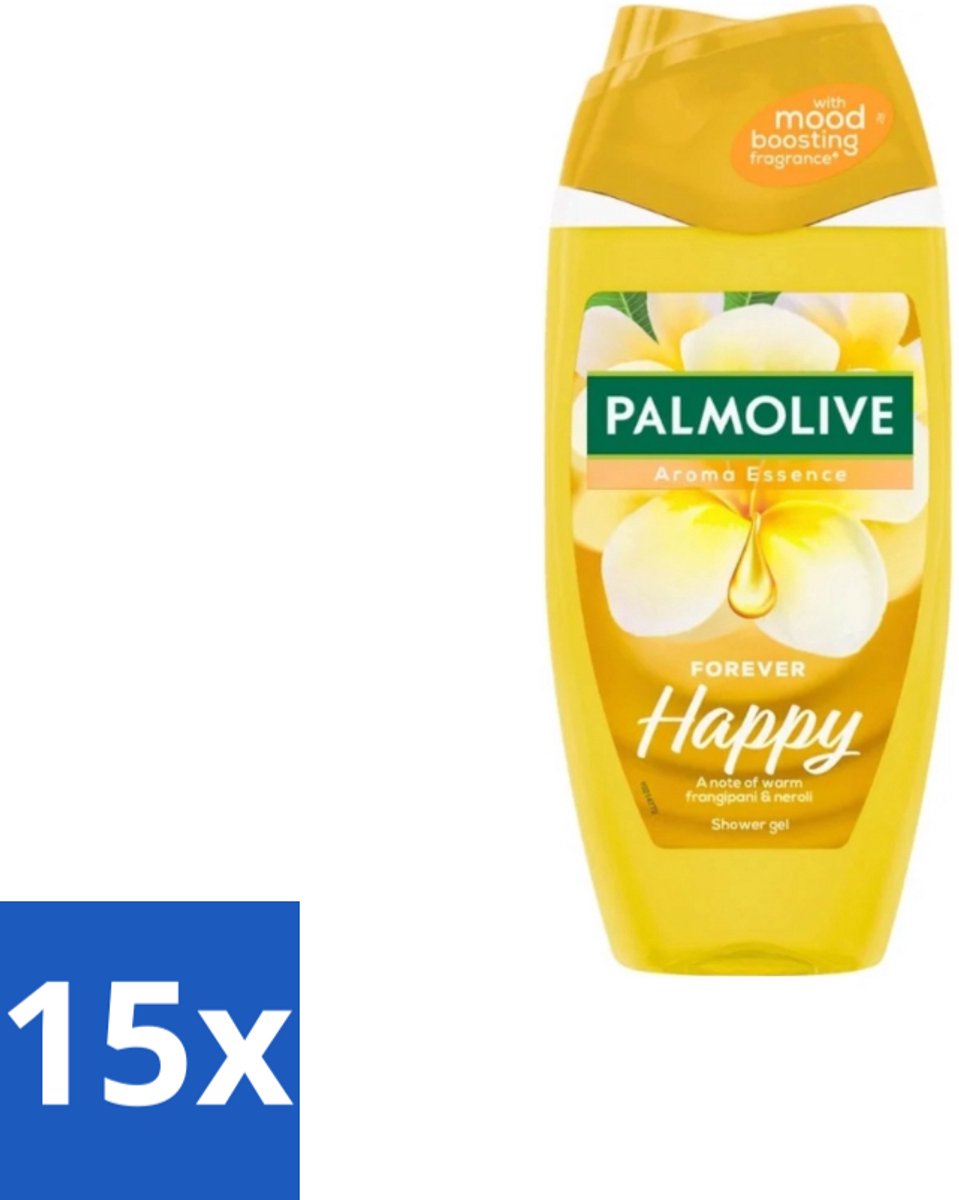15 x Palmolive - Arroma Essence - Douchegel - Frangipani & Neroli - Forever Happy - 250 ml - Voordeelverpakking - 15 stuks