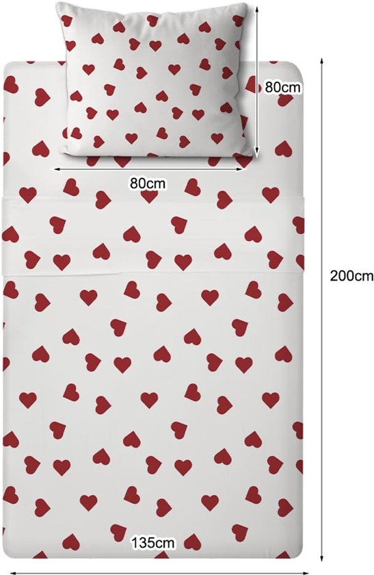 Gegeryozer Leuke kattenbeddengoedset, 135 x 200 cm, 3D