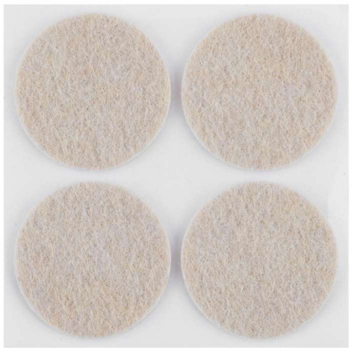 Zelfklevende viltjes rond – Lichtbruin – 40 mm – 4 stuks