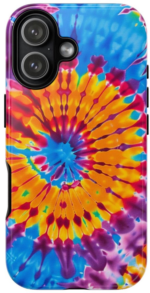 Vrolijk Tie-Dye Spiraalpatroon – Telefoonhoesje Geschikt voor iPhone 17