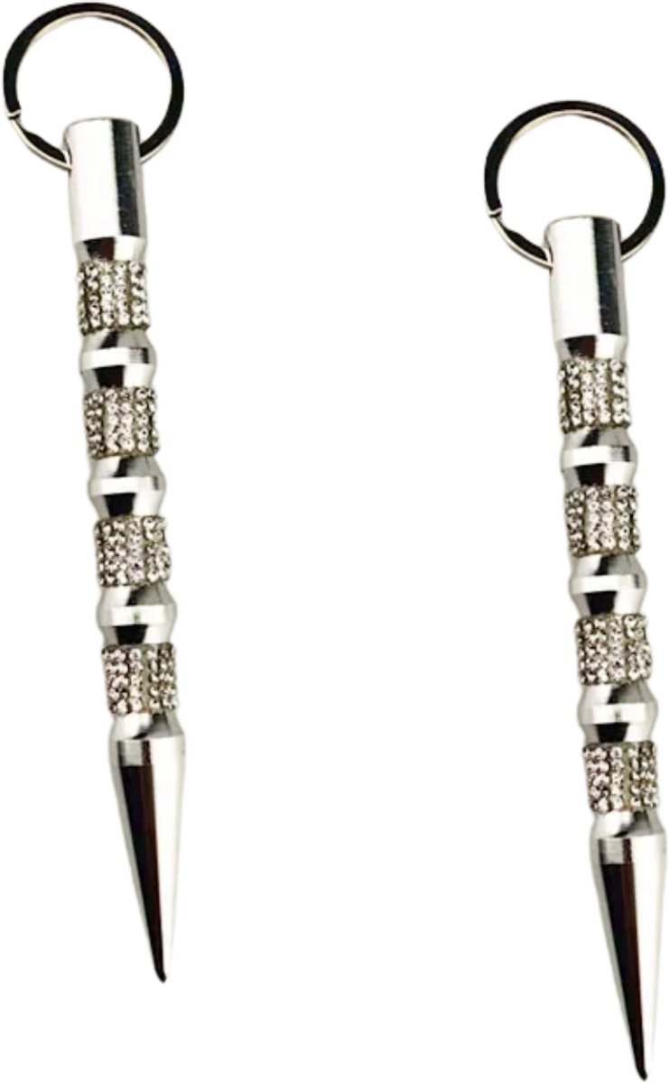 FA-VE Kobutan - Kobutan Diamantjes - 2 stuks - Luxe Kobutan - Outdoor sleutelhanger - Zilver