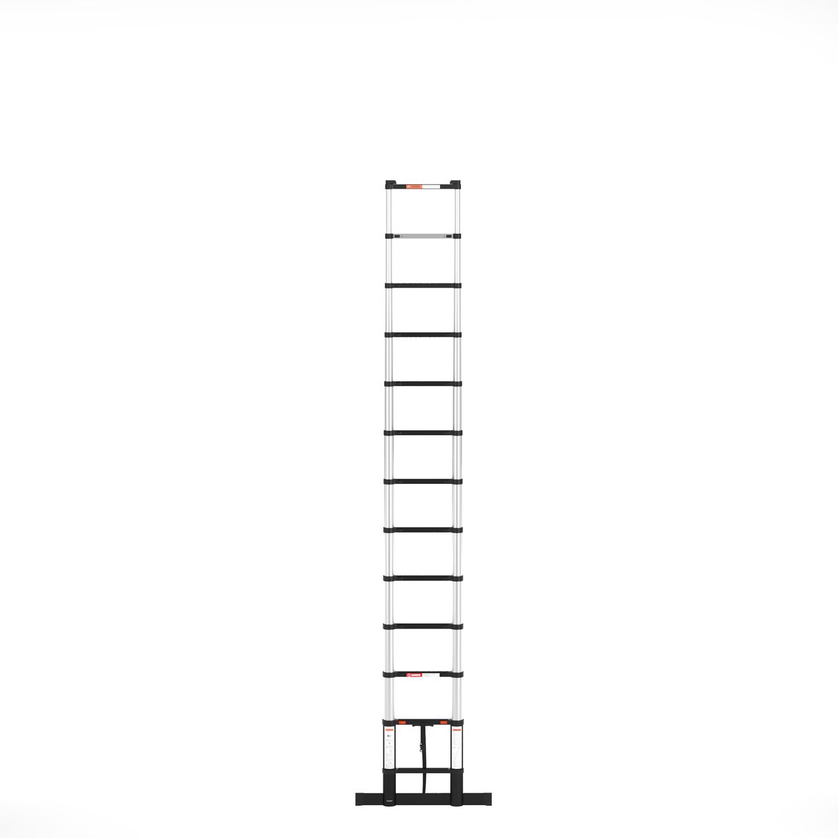 RMBO Telescopische Ladder - Telescoopladder - 3.80m lang, Compact en Draagbaar met Soft Closing Systeem, Geschikt voor Particulier en Professioneel Gebruik, Telescopische Vouwladder, Max. Belasting 150 kg, EN 131.6 – foto 2