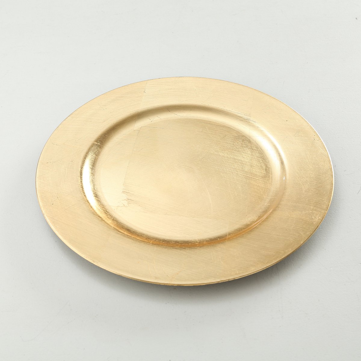 Diner eettafel onderborden - 4x - goudkleurig -Dia 33 cm - Kunststof - rond