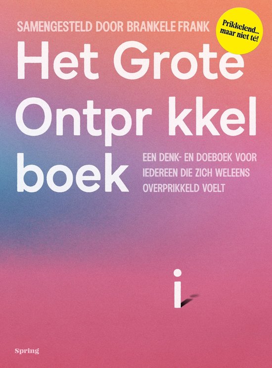 Het grote ontprikkelboek - cover