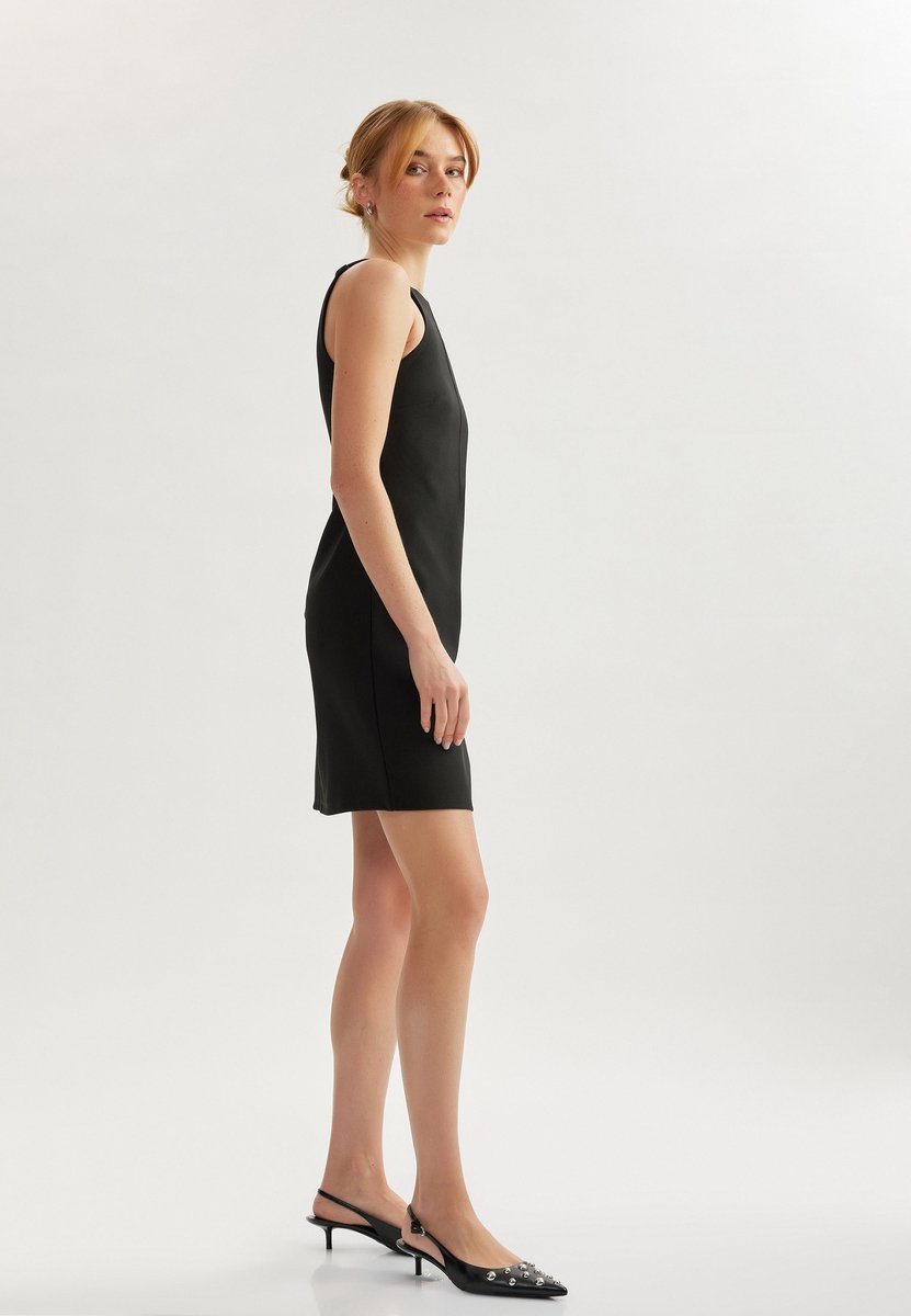 Mini-lengte Halterkraag Neckholderkleid