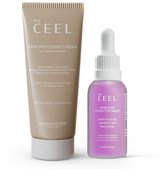 Anti-vlekken serum & huidverlichtende crème - Set tegen donkere vlekken op de huid - Pigmentvlekken verwijderen - Serum tegen vlekken - Skin whitening cream tegen donkere plekken - Voordeelset van 2 stuks 50ml en 30ml