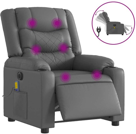 Haba Trading Massagestoel Verstelbaar Elektrisch Kunstleer - Haba Trading - €295,99