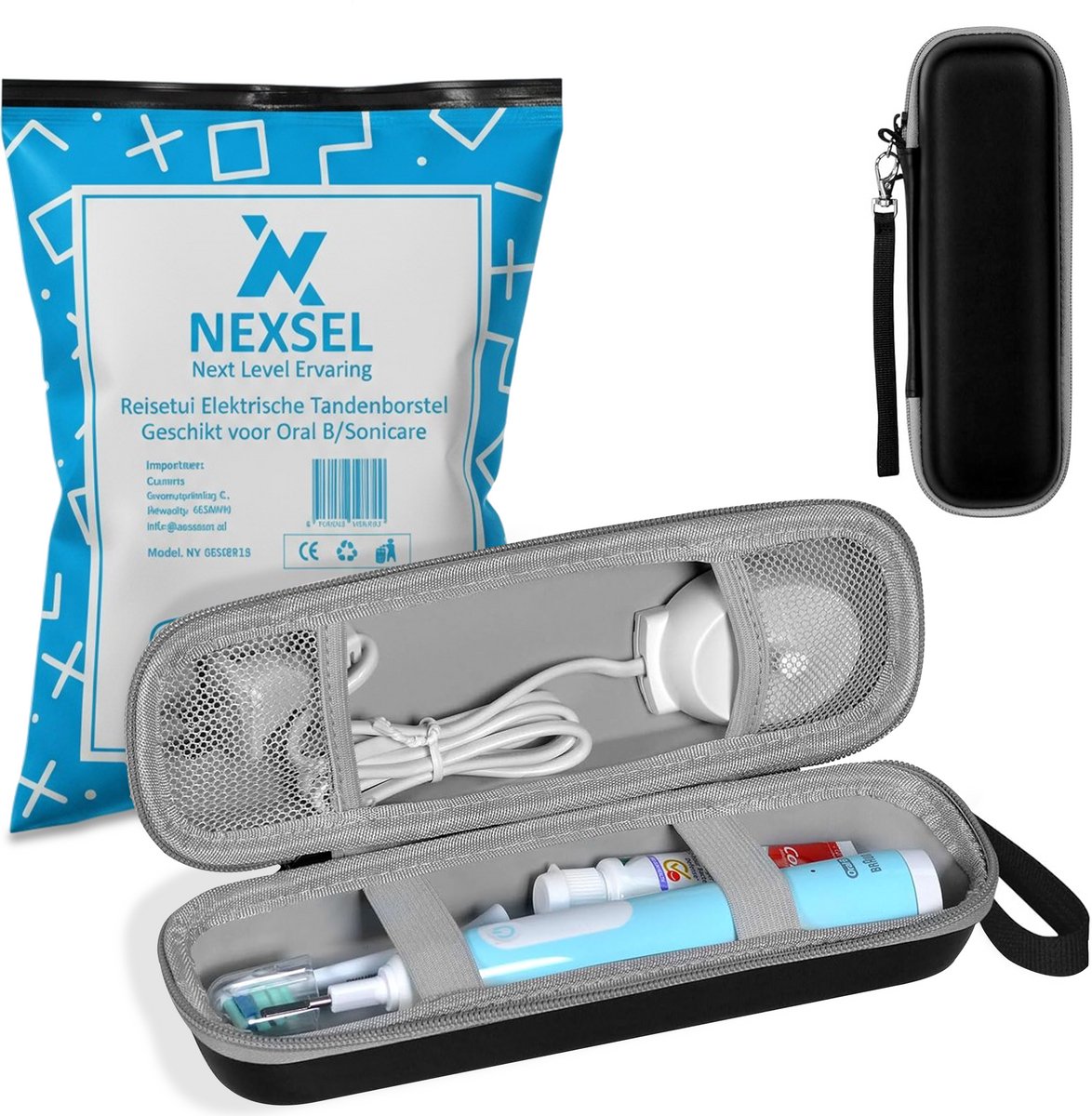 Reisetui Geschikt voor Oral B Electrische Tandenborstel, Hard EVA Opbergcase, Waterafstotend Tandenborstelhouder Reis
