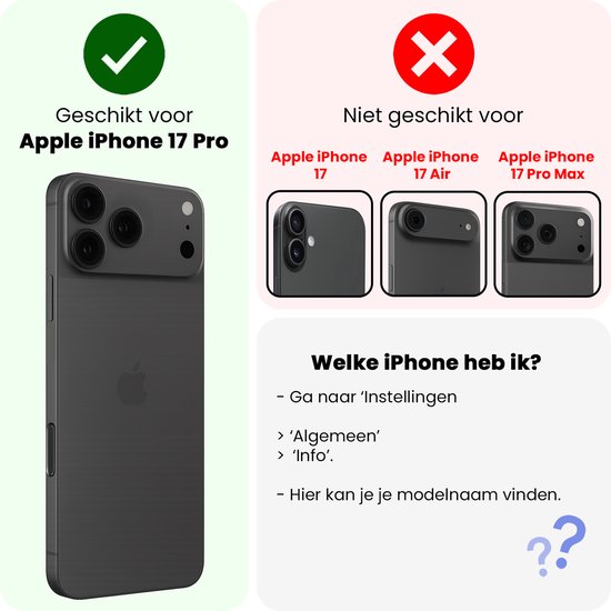 Coque iPhone 17 Pro en Siliconen iPhone - Transparente