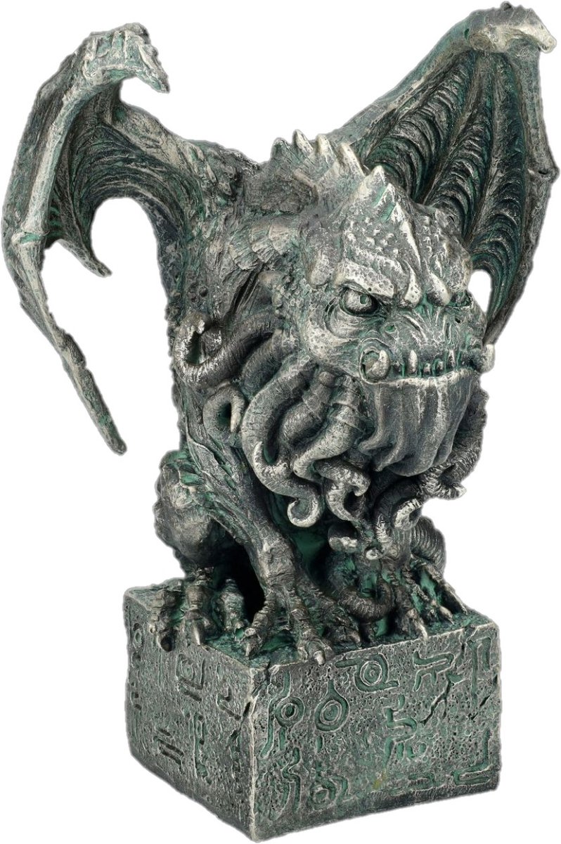 Boutique Trukado - Waterspuwer met Tentakelbaard en Open Vleugels - Gargoyle - (hxbxd) ca. 18cm x 13cm x 12cm