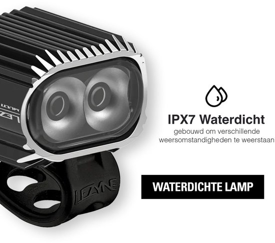 Lezyne Multi Drive 1000 LM W / Power Pack & Mounts - USB Oplaadbare Fietslamp - Fietsverlichting Voorlicht - Fietslicht Voor - 6 Standen - 1000 Lumen - Waterdicht - Zwart — afbeelding 4