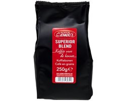 Superior Blend bonen 250g Koffie JOVADO