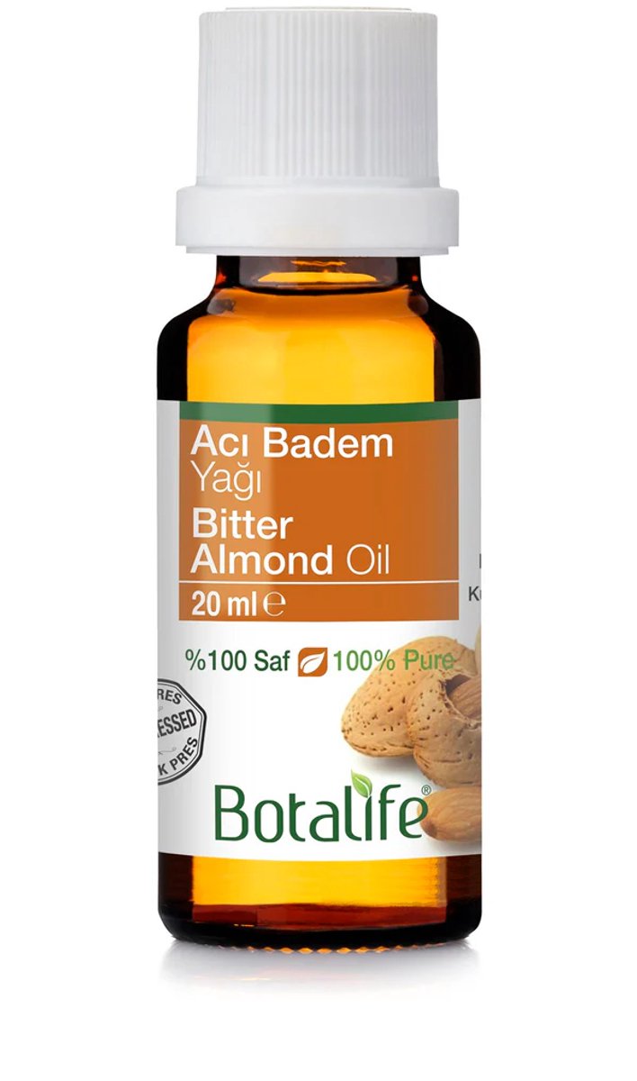 Botalife - Bittere Amandelolie - Koudepers Olie - 100% Puur & Bio - Bitter Almond Oil - Acı Badem Olie - 20 ml
