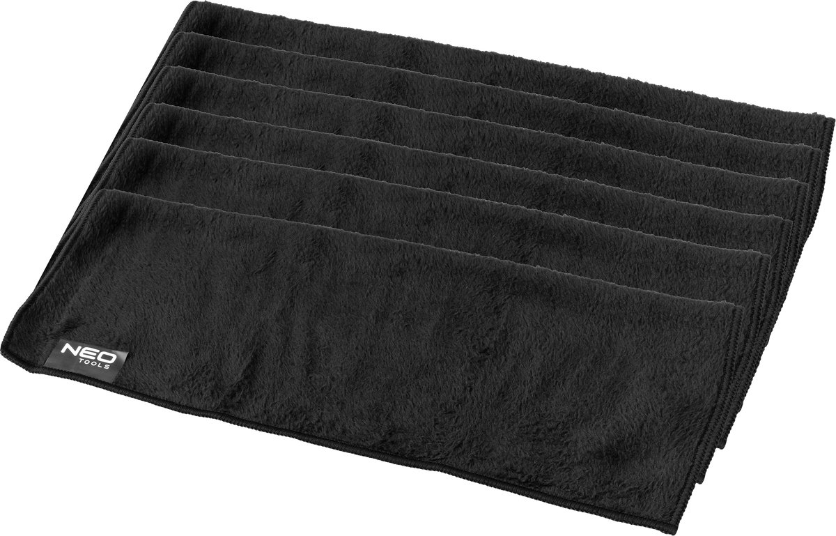 NEO Tools microvezeldoeken - schoonmaakdoeken auto - 6 stuks - 45x38 cm - dubbelzijdig