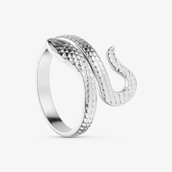 Wolff Jewelry – Ring serpent – ​​Couleur argent – ​​Réglable – Bague Tuyaux – ​​Résistante à l'eau et hypoallergénique – Cadeau – pour femme – Fête des mères – Saint-Valentin – Petite amie