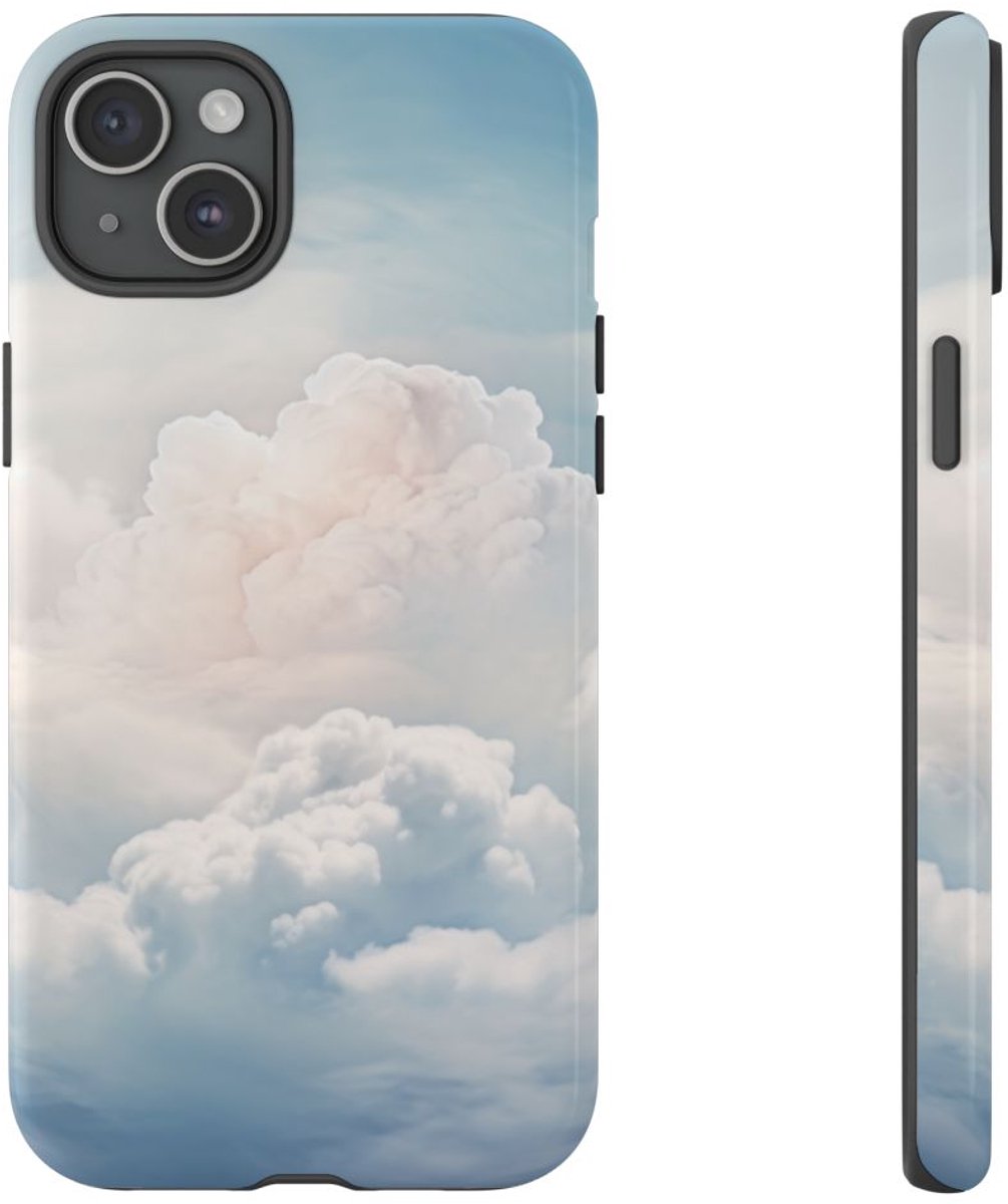 Dromerige Zachte Wolkenlucht – Telefoonhoesje Geschikt voor iPhone 15 Plus