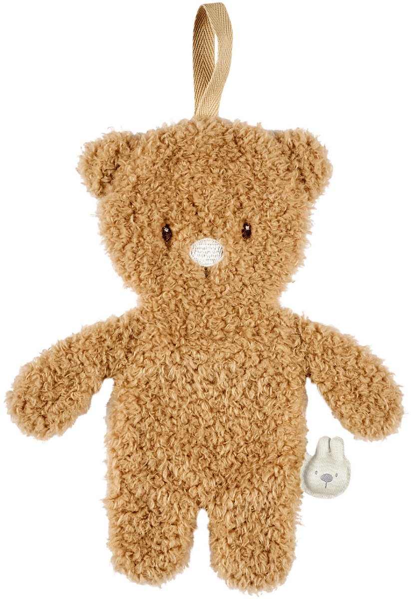 Nattou TEDDY Baby Fopspeenhouder - 26 cm - Beer doudou als speenhouder - Baby Cadeau - Beige