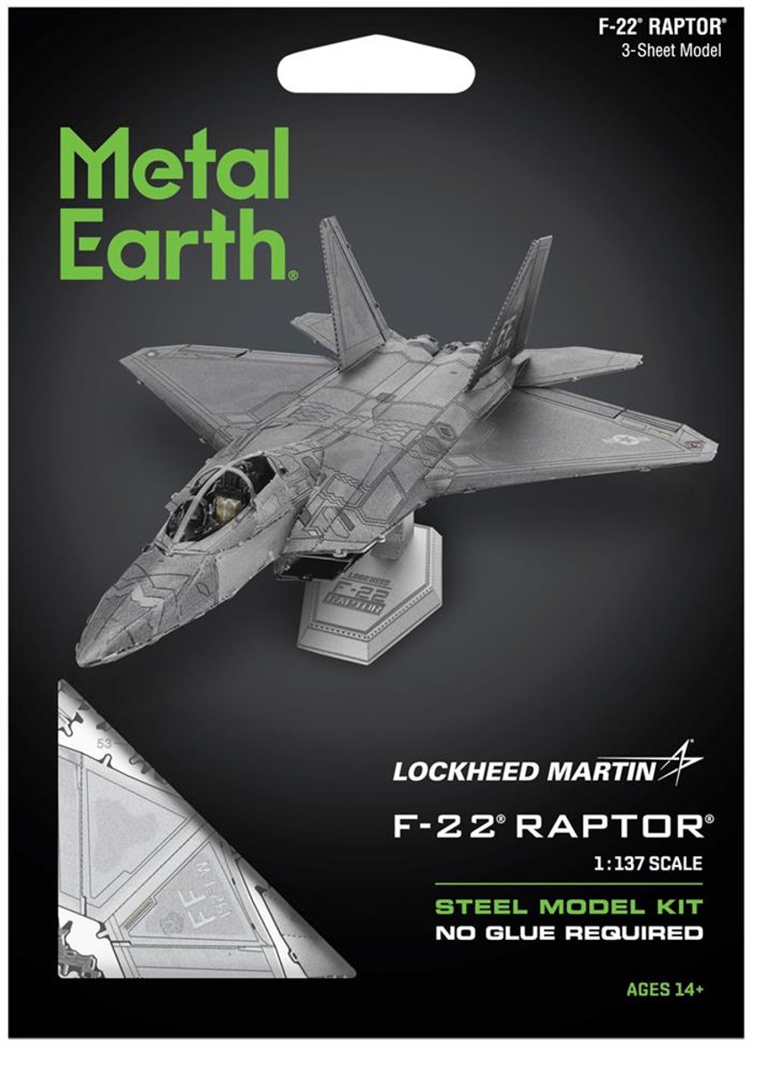 Metal Earth F-22 Raptor 3D Metaalmodel Bouwpakket