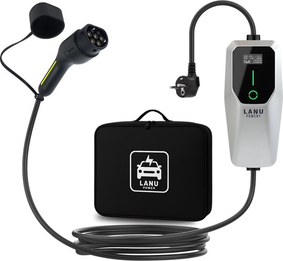 Mobiele Thuislader Type 2 vanaf stopcontact - 3,7kW 6–16A