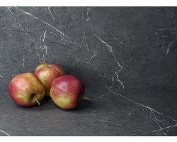 VNSTRA Wrapfolie Keuken & Interieur | Donker Marmerlook | Luxe & Krasbestendige Keukenwrap Folie | 122x100cm | Zelfklevend, Waterafstotend | Voor Meubels, Wanden & Keukenkastjes | Easy DIY