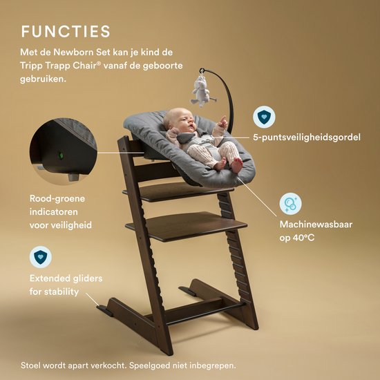 Tripp Trapp Newborn Set - Verander Tripp Trapp stoel in een kinderzitje