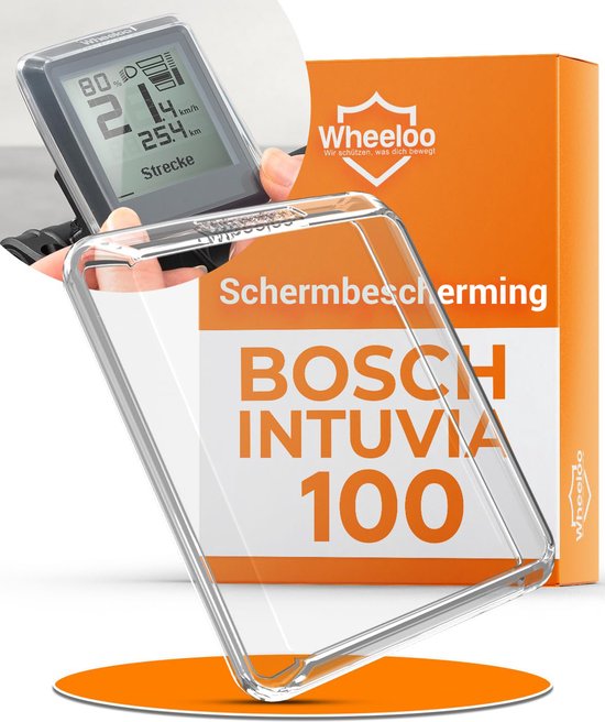 Foto: Wheeloo bosch intuvia 100 beschermhoes displaybescherming voor elektrische fiets screenprotector transparant en taterafstotend voor e bike display bescherming accessoires