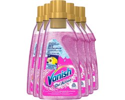 Vanish Oxi Action - Vlekkenverwijderaar Gel - Voor Gekleurde Was - 30 Wasbeurten - Voordeelverpakking - 6 stuks