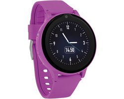 one2track Connect ONE paars | GPS horloge voor kinderen | Bekijk de locatie van je kind. Stel veilige zones in. En videobellen met de leukste smartwatch voor kinderen