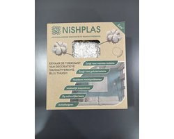 Nishplas Nish 07 - Natuurlijke zijdepleister - Thermische en Akoestische Isolatie - Natuurlijk, Ademend en Vrij van Chemicaliën - Decoratief en Esthetisch Uiterlijk